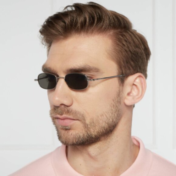 NEWGUCCI GG1648S 008 45 MICRO METAL SILVER SUNGLASSES